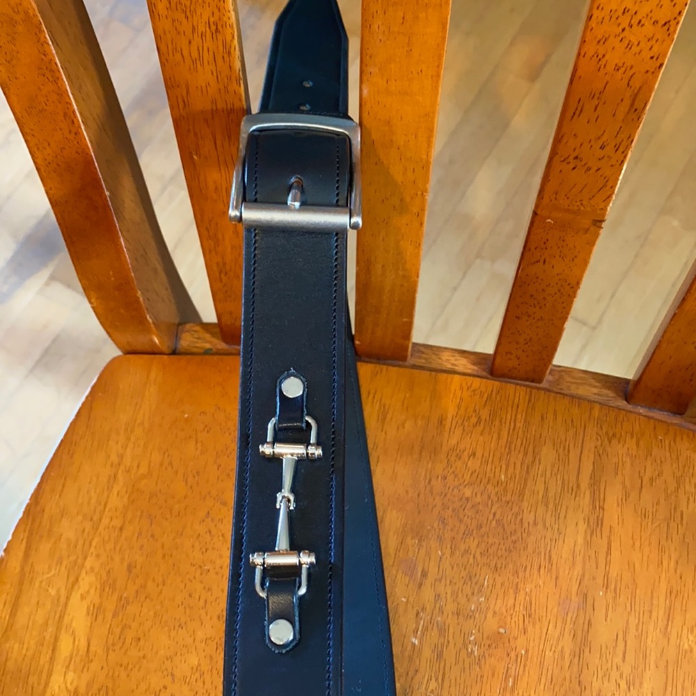 Tory Black 1 1/2” Snaffle Bit Belt